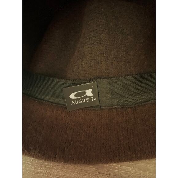 August T Wool Blend Winter Hat with Buckle Accents Brown - Picture 5 of 11